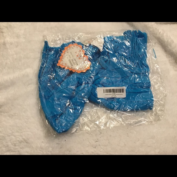 NWT F&F Turquoise Mesh Shoulder Racerback Dress OS - Picture 4 of 4